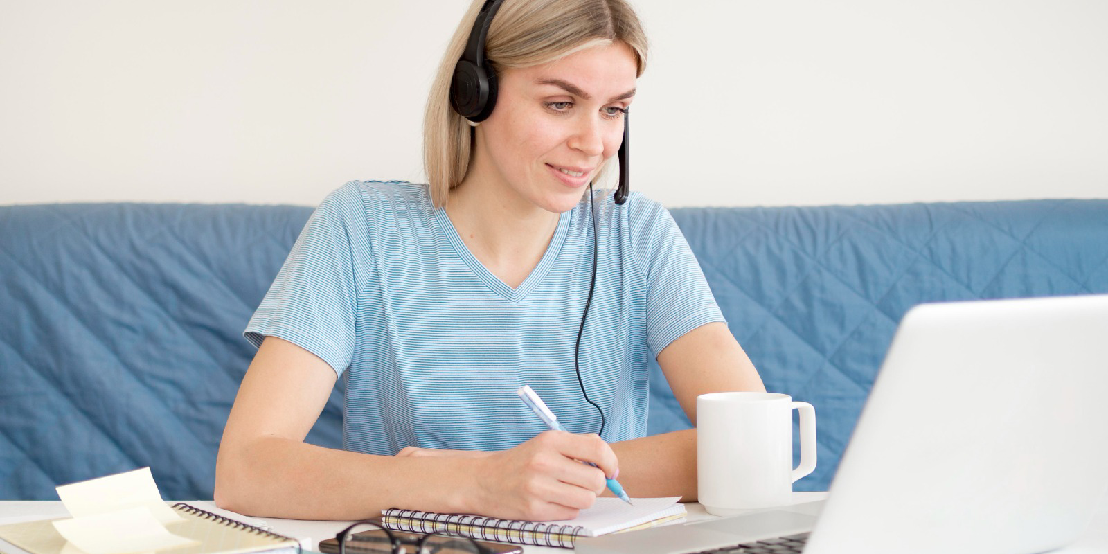 image of girl on laptop for blog