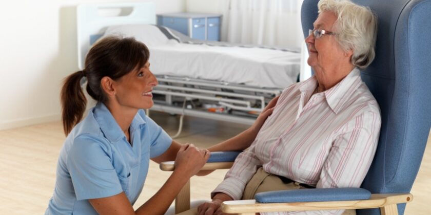 Elderly Patient + Nurse